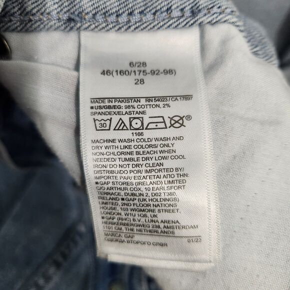 GAP Denim Women 6/28 Light Amber High Rise Vintage Slim Jeans - Picture 7 of 12